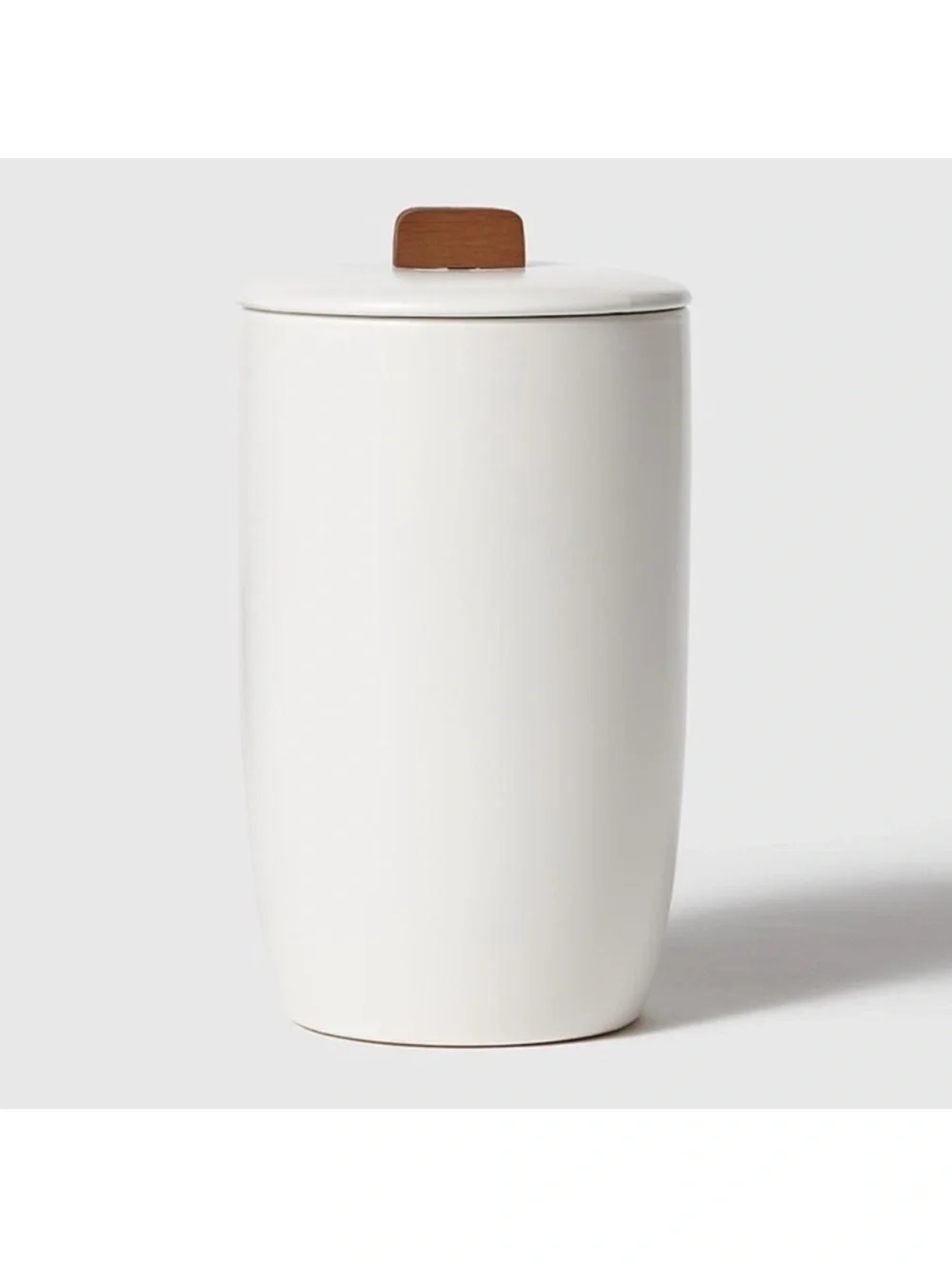 The Container Store Marie Kondo Cloud White Large Ceramic Bulk Canister